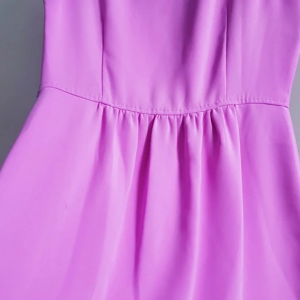 NWT J.Crew Sleeveless Lavender Lilac Purple Dress - women's Size 4 - Picture 6 of 9